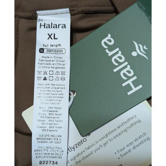 Halara Leggings Womens XL Brown Softlyzero Crossover Full Length Yoga Pockets - Picture 5 of 12